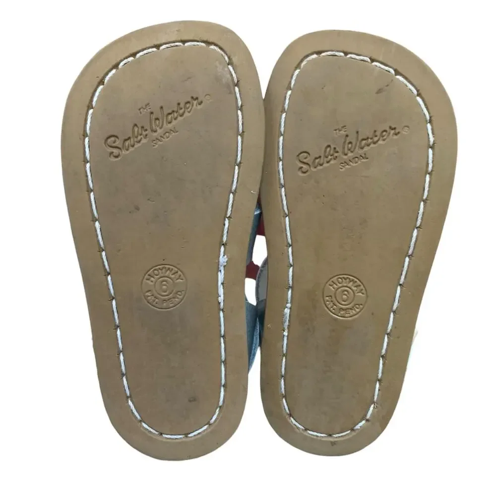 Salt Water silver sandals